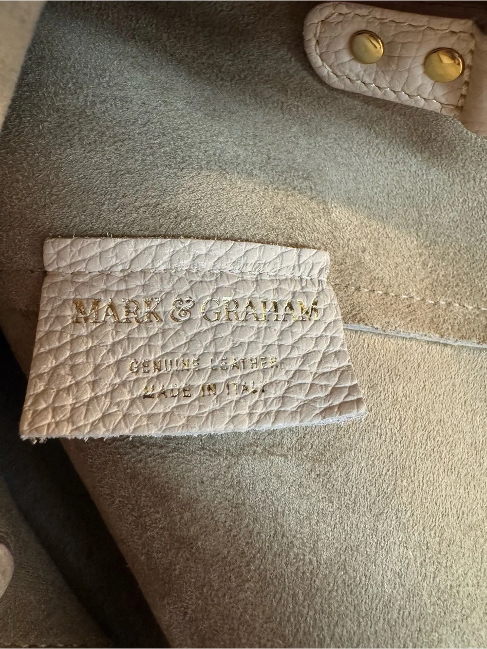 🩷 MARK & GRAHAM ESSENTIAL LEATHER TOTE IN A LIGHT LEATHER BLUSH COLOR!